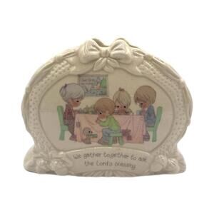 Enesco 1994 Precious Moments We Gather to Ask the Lord’s Blessing Napkin Holder
